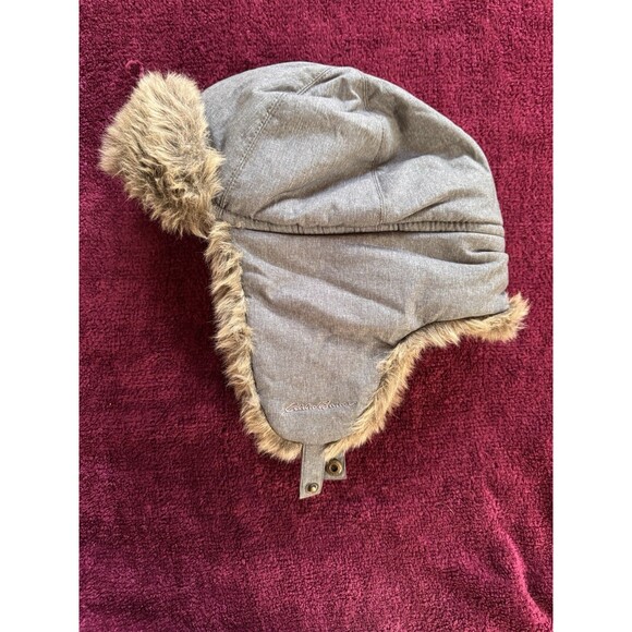 Eddie Bauer Men's Trapper Hat EUC  L/XL  Down Insulation - Picture 2 of 13